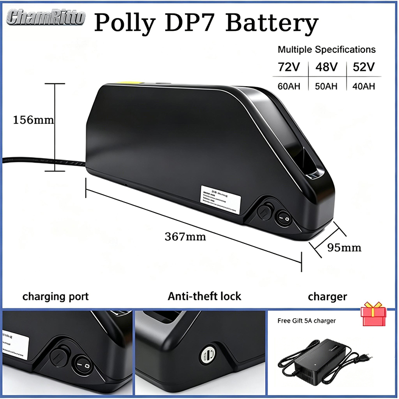 Electric bicycle bike battery  - 72V 50Ah 21700 Lithium Battery ulasan dan harga