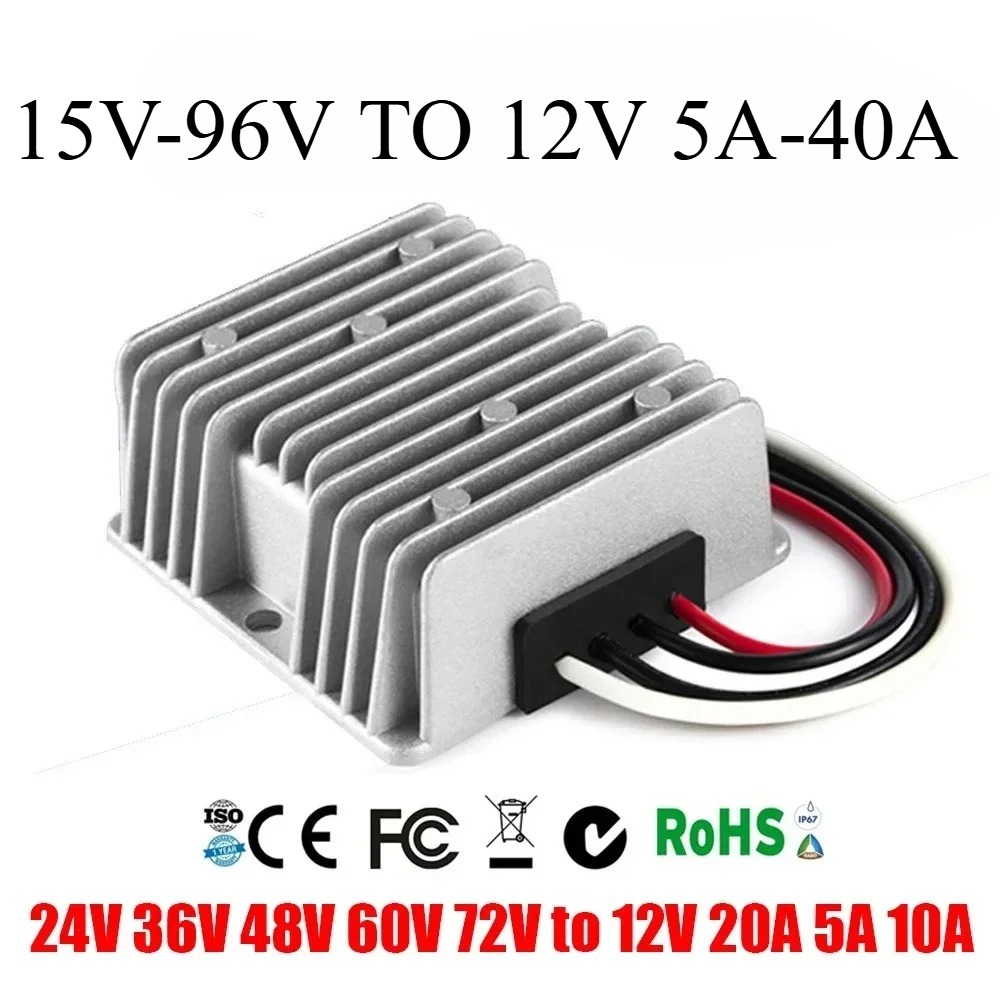 Buck 60V 60V-12V 5A-40A 24V 36 - 72V 15A Fast Charger ulasan dan harga