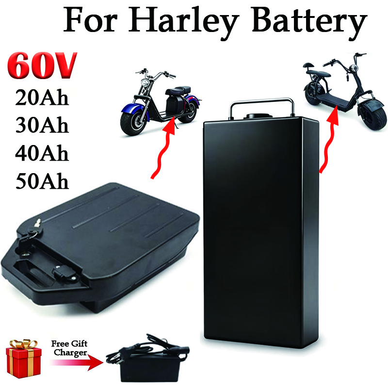 For Harley Battery 60V 20Ah 30 - 60V 50Ah Electric Scooter Battery ulasan dan harga