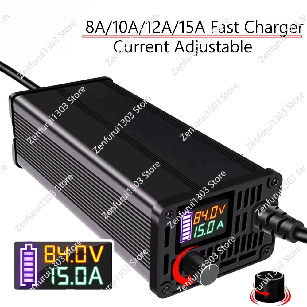 10A 15A 24V 48V 58.4V 72V 60V  - 72V 15A Fast Charger ulasan dan harga