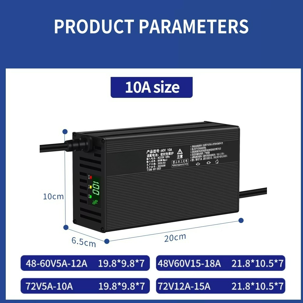 Aluminum Shell 48V, 60V, 72V L - 72V 15A Fast Charger ulasan dan harga